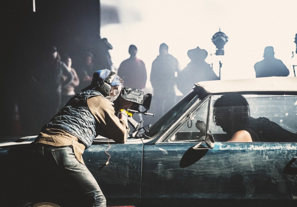Shooting BeyonCÉ and JAY-Z for Helicopter Attack sequence  / Photo credit Mason Poole