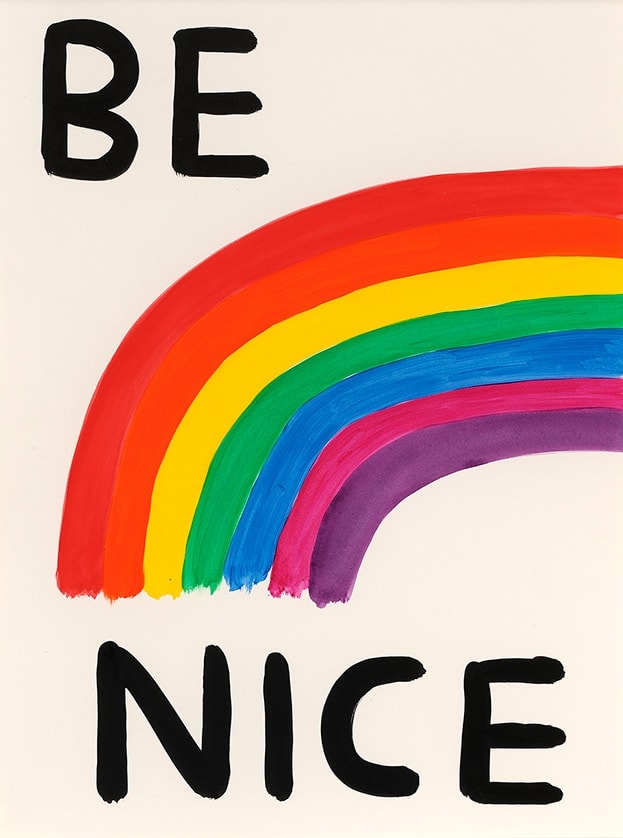 be nice_david shrigley_painting
